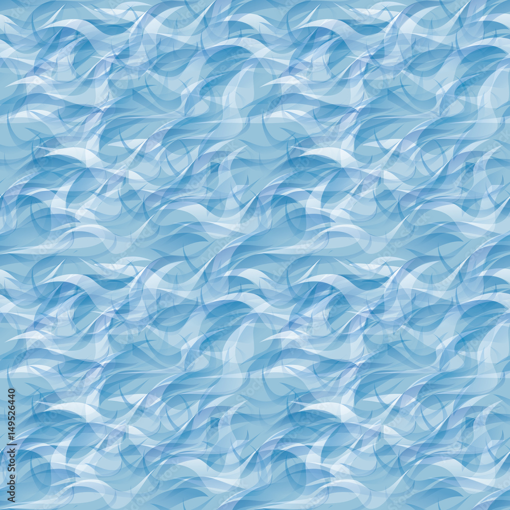 Ocean seamless pattern, vector illustration