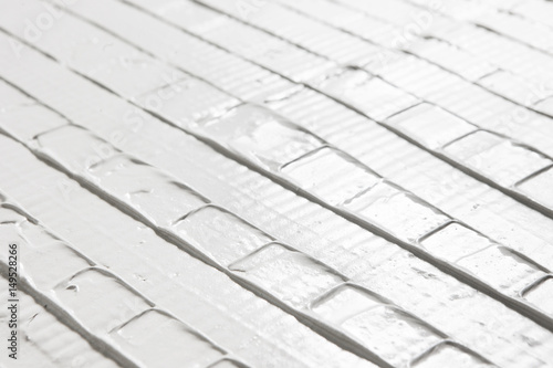 Relief White Pattern Plaster Texture Surface Closeup Stucco Decorative Creative Design Repair Concept