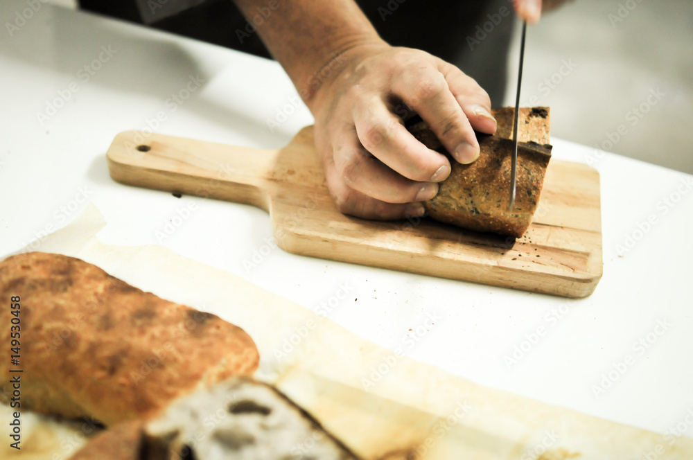 Mixed rye-wheat whole grain homemade sourdough bread Mixed rye-wheat whole grain homemade sourdough bread