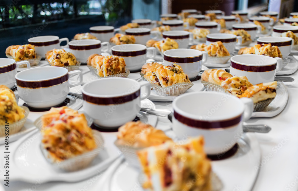 Coffee break prepare for conference meeting Coffee break prepare for conference meeting