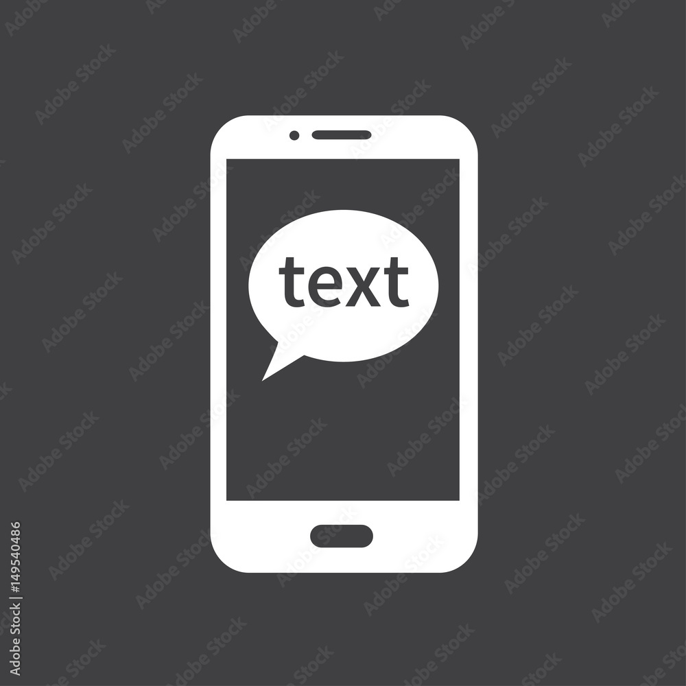 Mobile chatting icon.Mobile Phone Representing Web Chatting And Dialog. Mobile chatting icon.Mobile Phone Representing Web Chatting And Dialog.