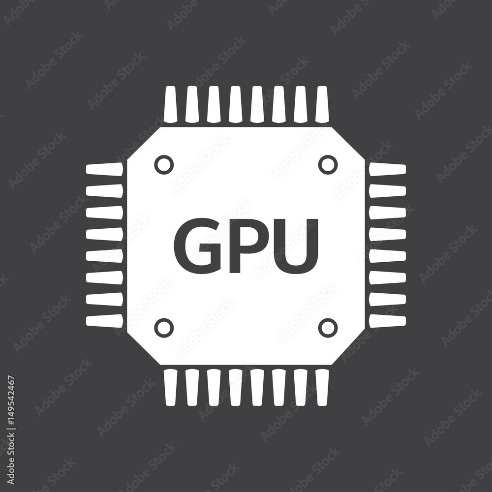 Circuit board icon. Technology scheme square symbol. Flat design style ...