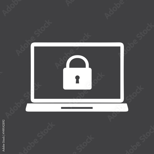 Internet security concept icon. Identification and protection symbol.