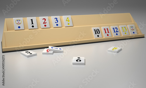 Rummy game pieces photo