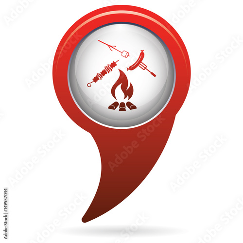 Grilled sausage, zephyr and  kebab icon