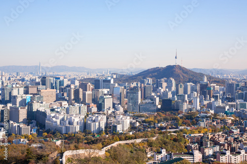 View of Seoul city, south korea