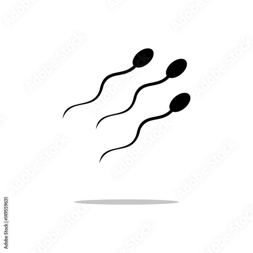 Sperm vector icon