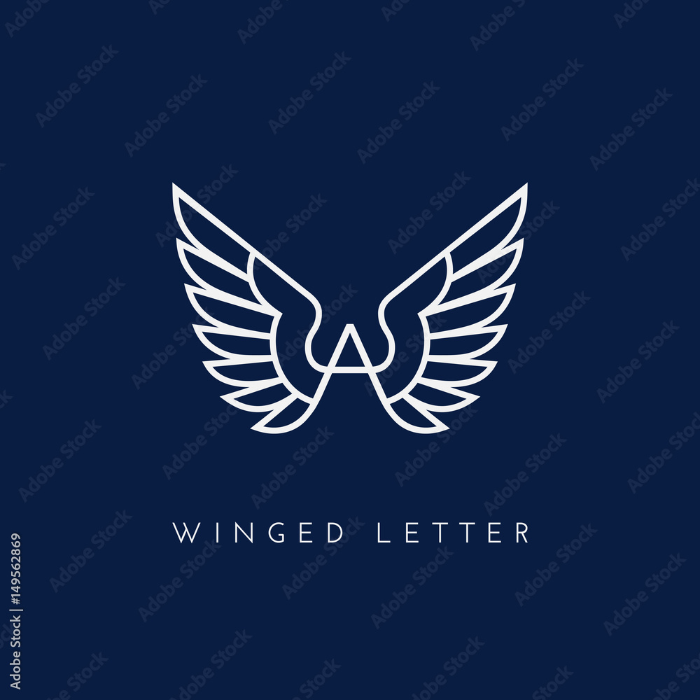 Obraz premium Winged letter