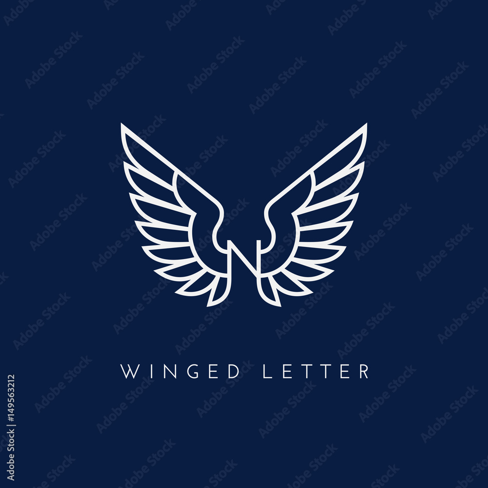 Obraz premium Winged letter