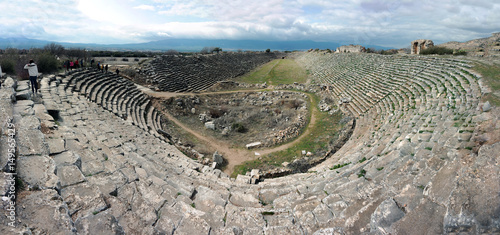 Aphrodisias ruins Aydin/Turkey.A view from stadium.