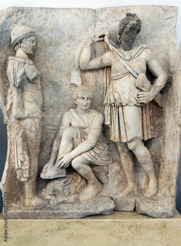 Afrodisias ancient city in Aydin /Turkey.Unidentified found statu.