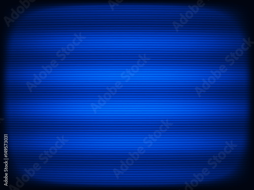 Horizontal blue tv scanlines illustration background