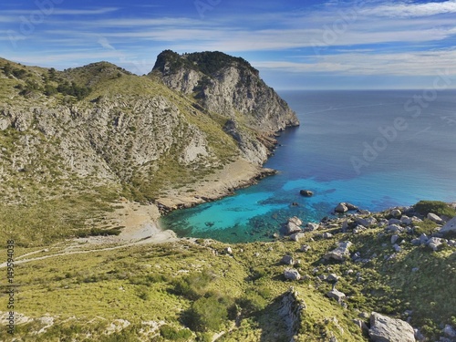 vista aerea de Formentor, Mallorca, Baleares, España