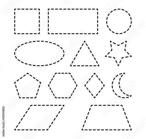  geometric shapes vector symbol icon design.