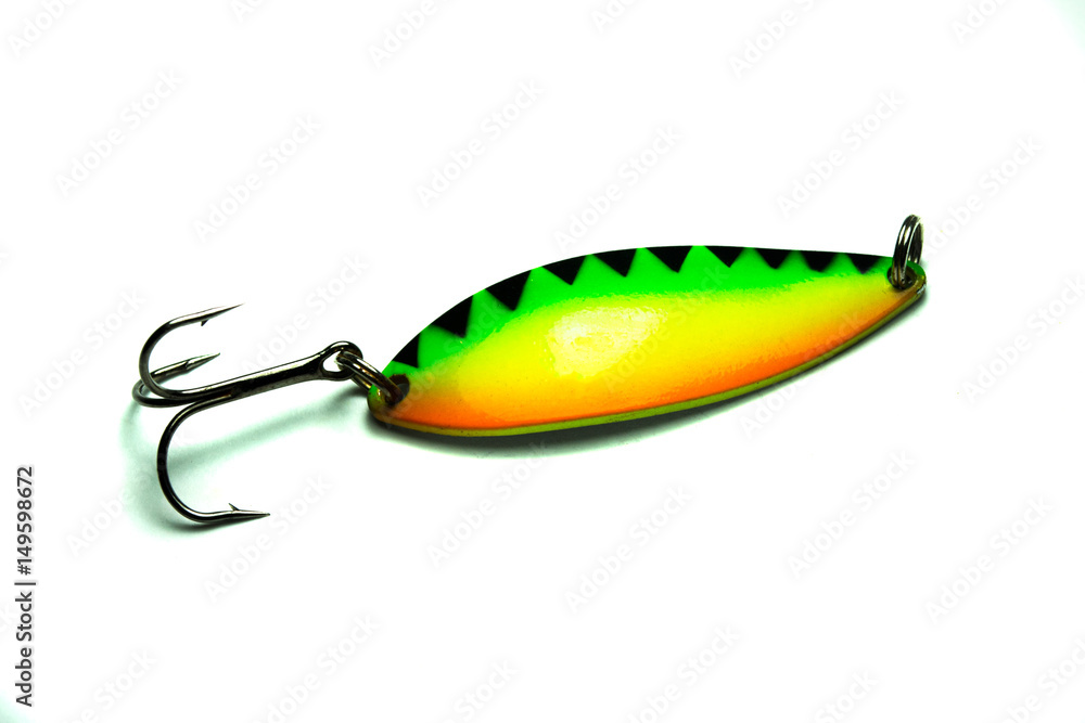 Wobbler for fishing isolated on white background Wobbler for fishing isolated on white background