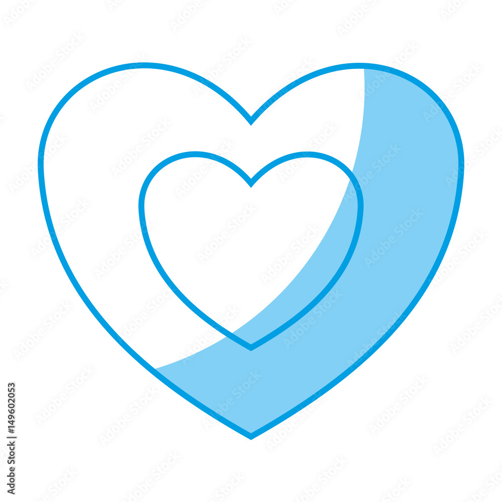 heart icon over white background. vector illustration heart icon over white background. vector illustration
