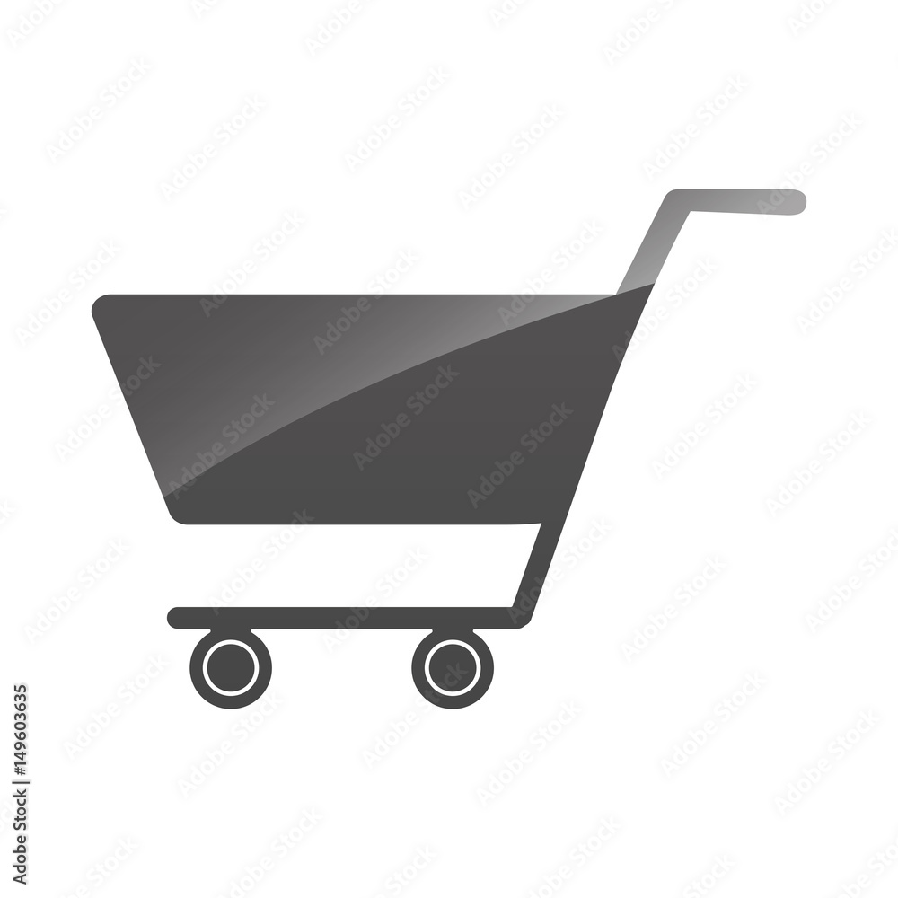 shopping cart icon over white background. vector illustration shopping cart icon over white background. vector illustration