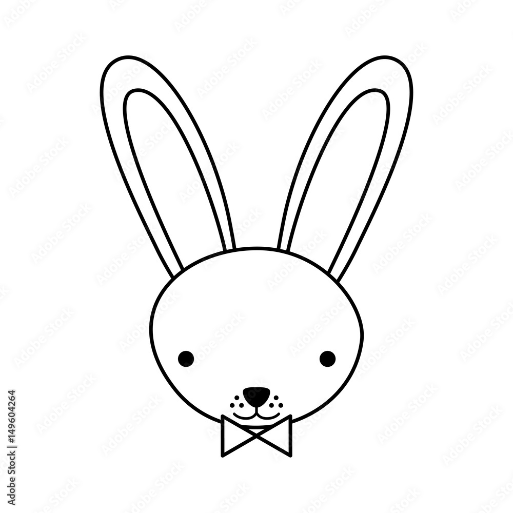 cute rabbit tender character vector illustration design cute rabbit tender character vector illustration design