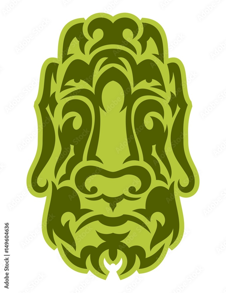 Obraz premium Easter island statue. Tribal icon rapa nui