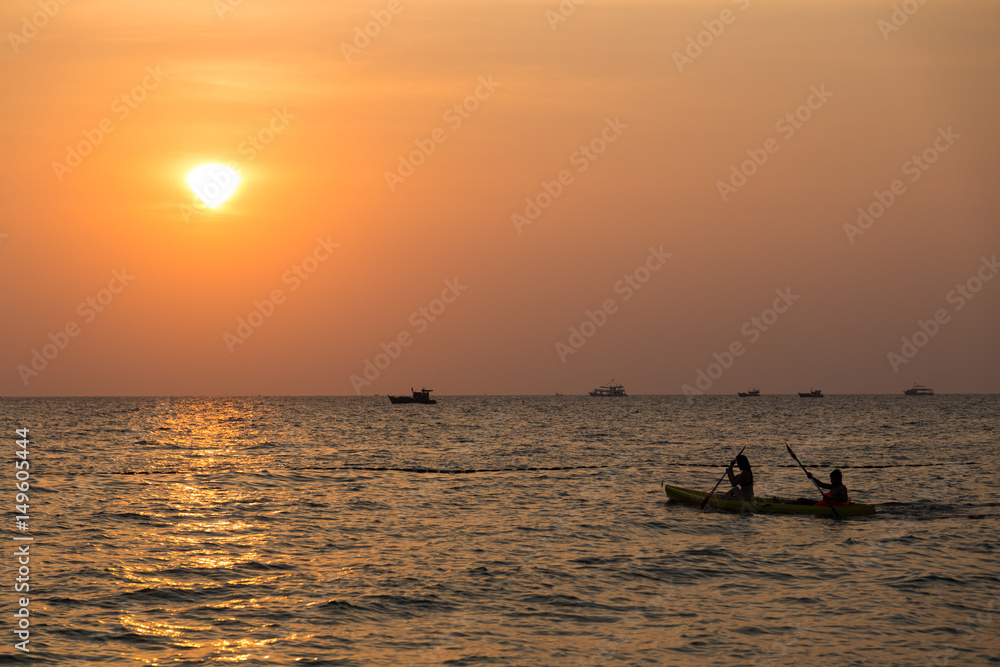 Naklejka premium Sunset Phu Quoc Beach