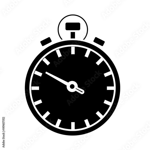 chronometer icon over white background. vector illustration