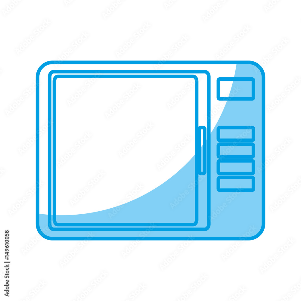 microwave icon over white background. home appliances concept. vector illustration microwave icon over white background. home appliances concept. vector illustration
