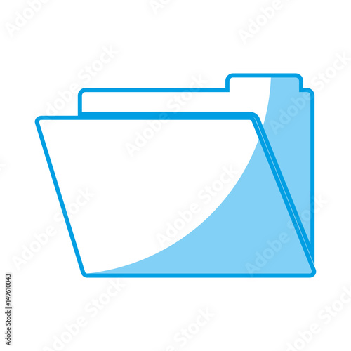 documents folder icon over white background. vector illustration