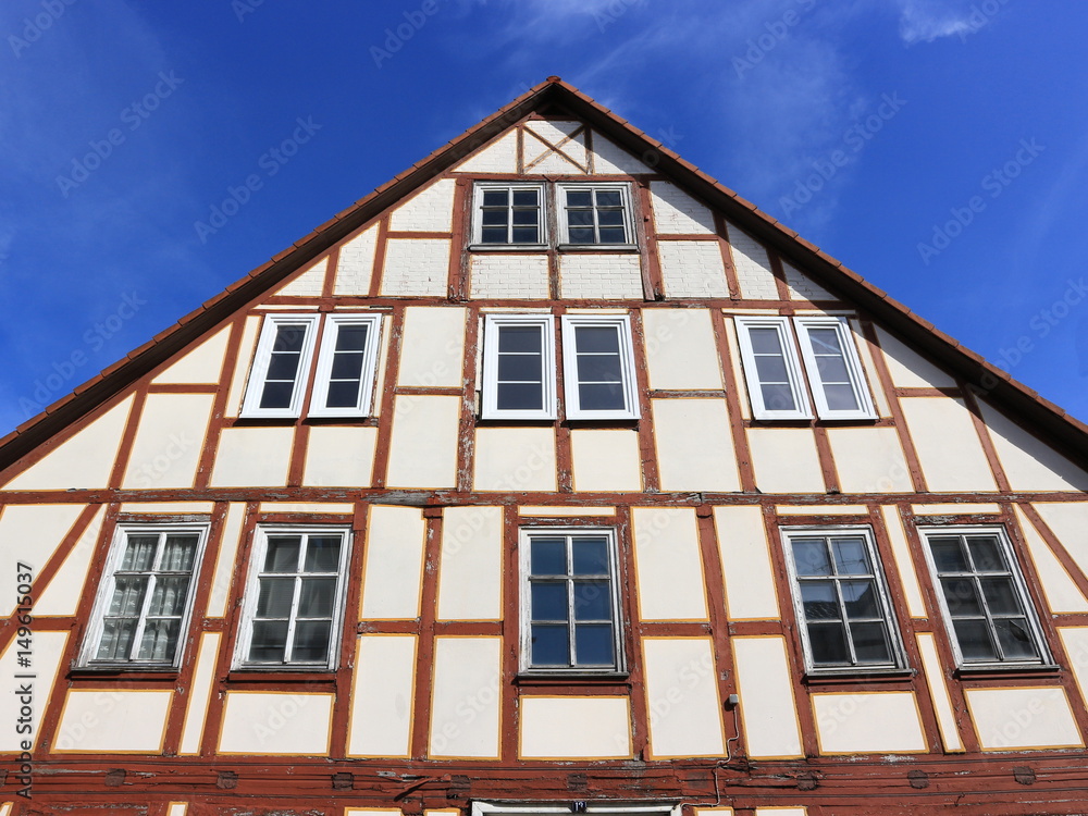 Fachwerkgebäude in Naumburg