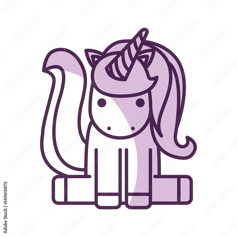 Cute fantasy unicorn character vector illustration design Cute fantasy unicorn character vector illustration design