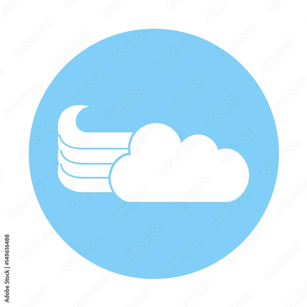 cute fantasy cloud icon vector illustration design