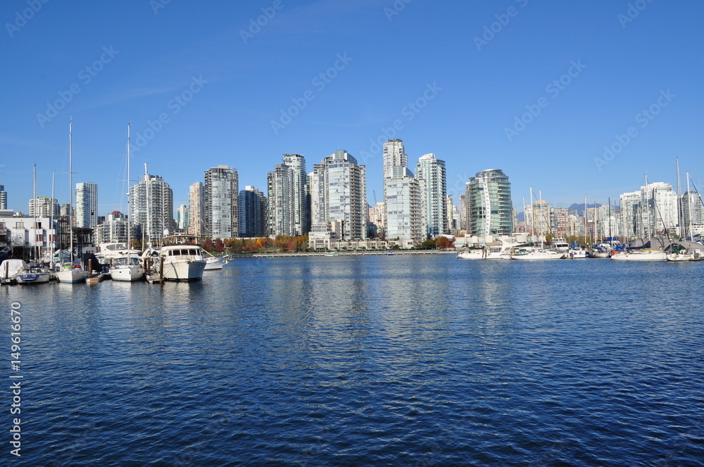 Naklejka premium Vancouver Skyline