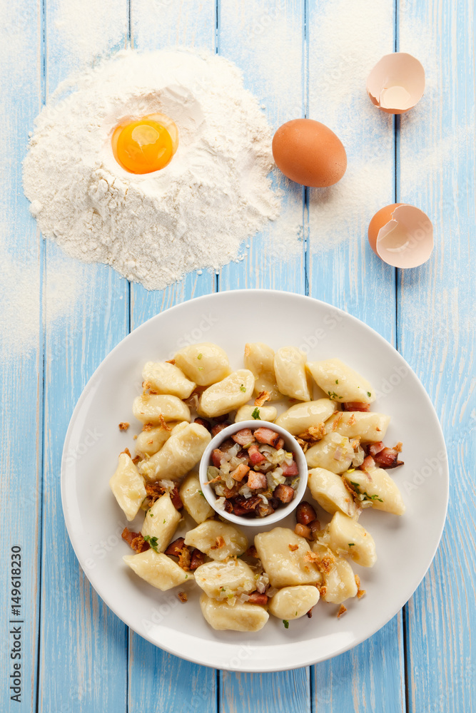Potato noodles - dumplings Potato noodles - dumplings