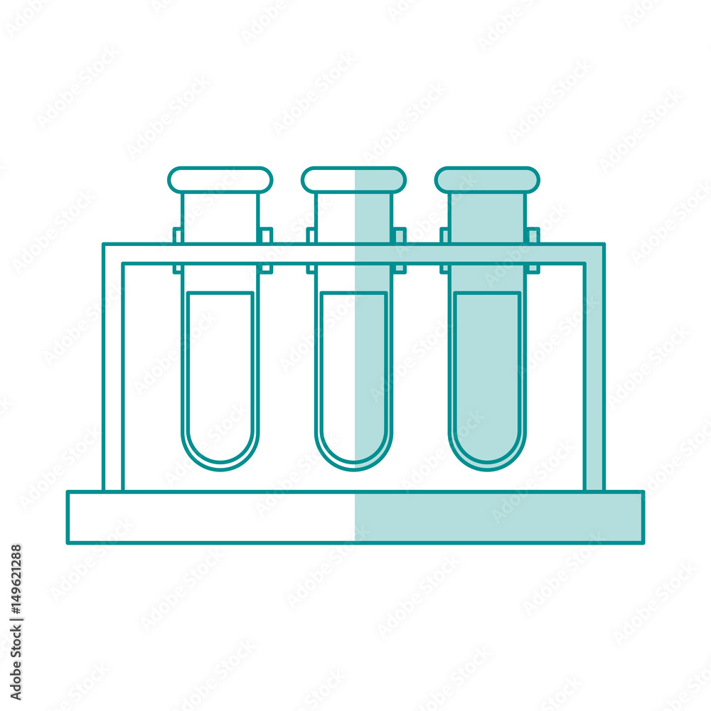 blue silhouette shading image test tube icon microbiology equipment vector illustration blue silhouette shading image test tube icon microbiology equipment vector illustration
