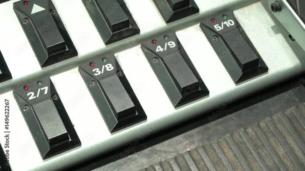 Mixing console. Professional equipment for sound processing close-up Mixing console. Professional equipment for sound processing close-up