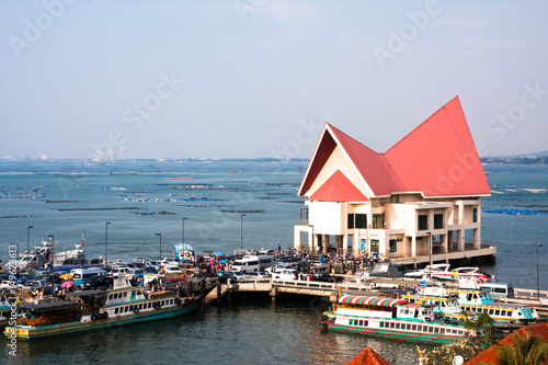 view point of transportation Chonburi Koh Sri Chang Thailand