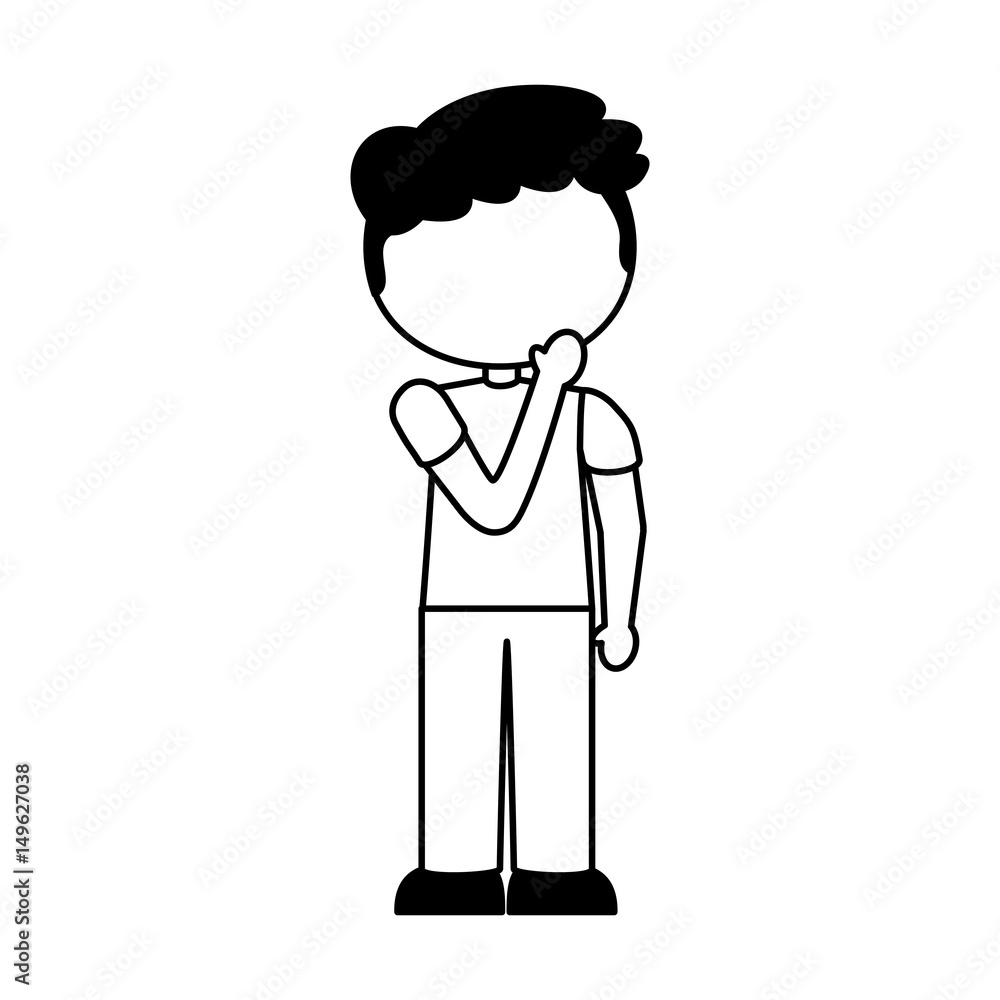 cute little boy character vector illustration design cute little boy character vector illustration design