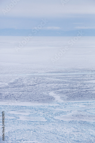 Ice field of hummocks. Lake Baikal © Crazy nook
