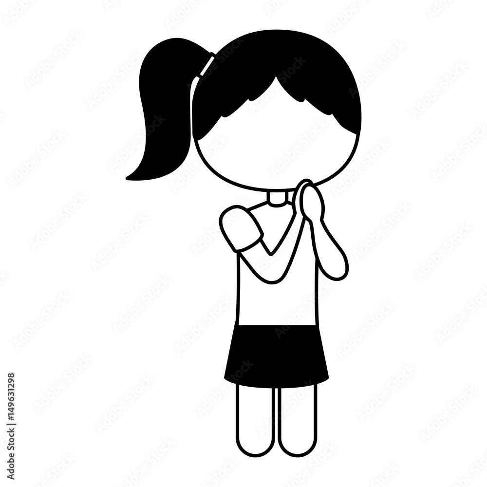 cute little girl student vector illustration design cute little girl student vector illustration design