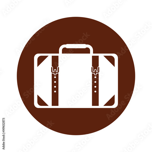 travel suitcase isolated icon vector illustration design