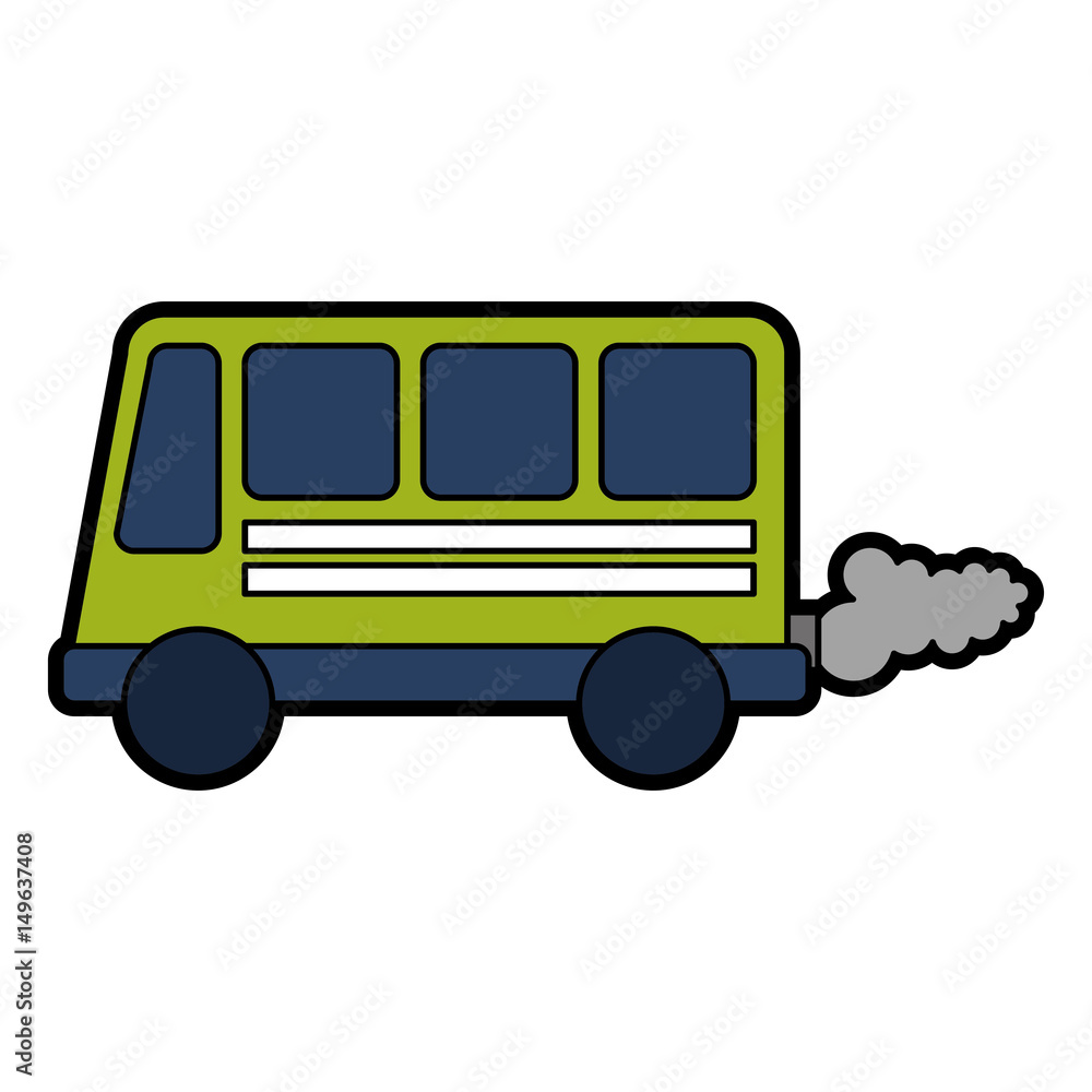 bus transport vehicle icon vector illustration design