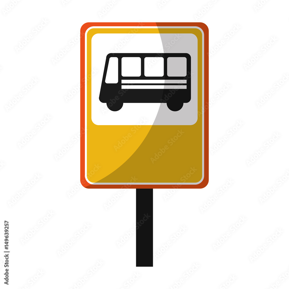 bus stop sign isolated icon vector illustration design bus stop sign isolated icon vector illustration design