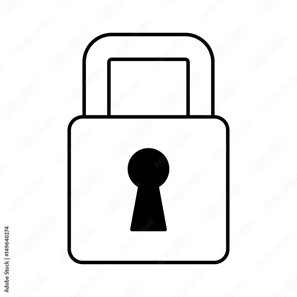 safe secure padlock icon vector illustration design safe secure padlock icon vector illustration design