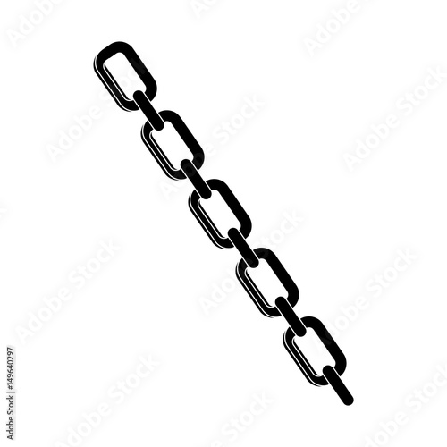steel chain isolated icon vector illustration design