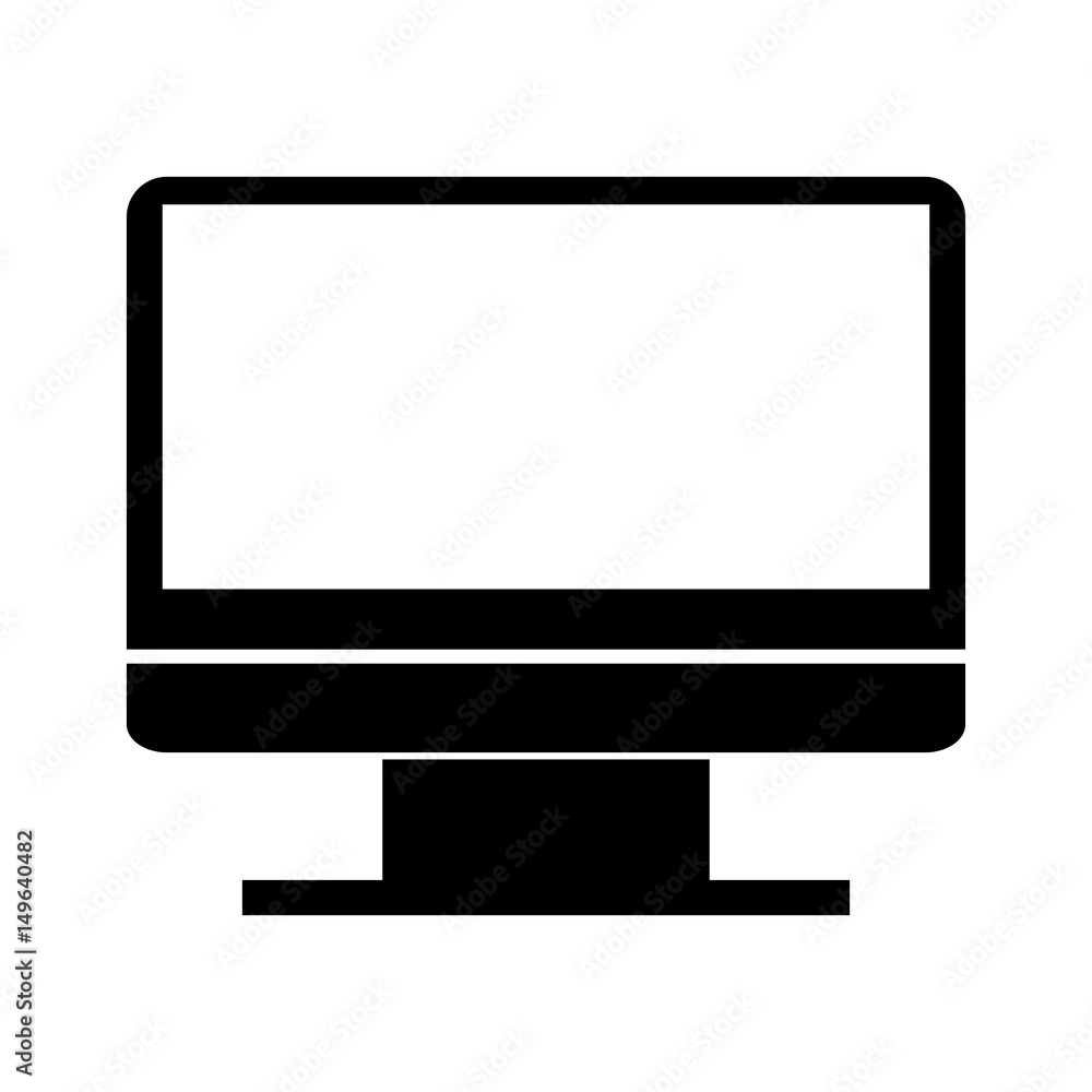 monitor computer isolated icon vector illustration design monitor computer isolated icon vector illustration design
