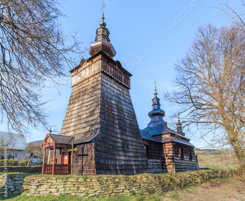 Przebudowana w 1841 roku łemkowska cerkiew drewniana św. Dymitra w Szczawniku w okolicy Muszyny i Krynicy Zdroju. photo