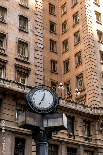 Martinelli building with a clock / old downtown / Sâo Paulo / Brazil