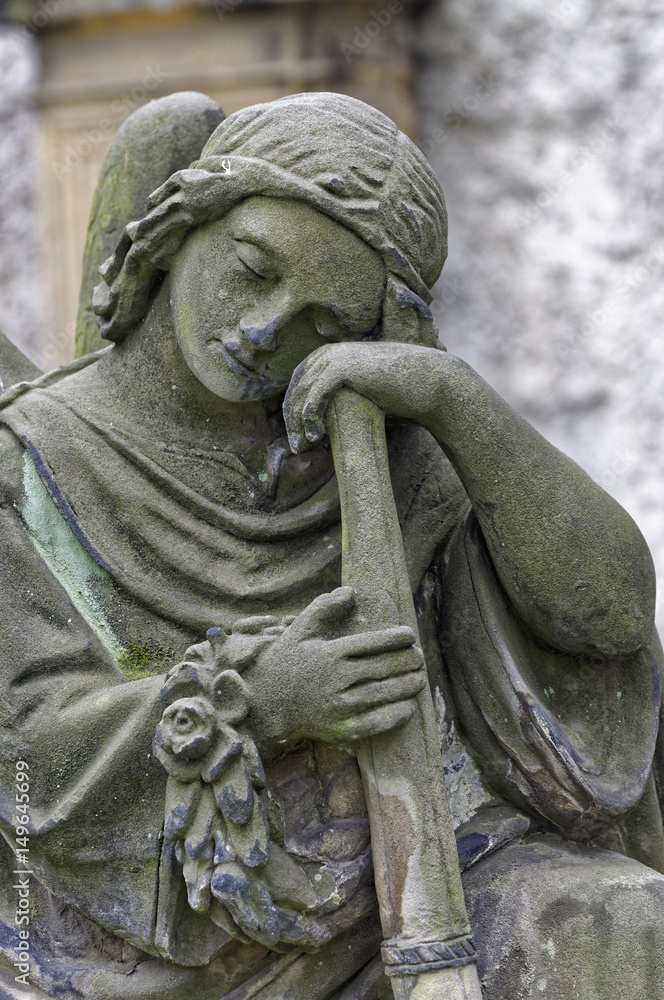 Obraz premium Statue of a shepherd