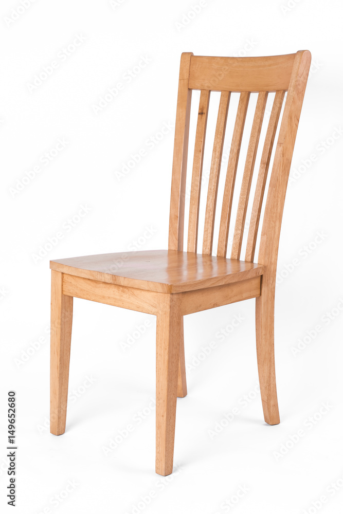 Wooden chair isolated on white background Wooden chair isolated on white background