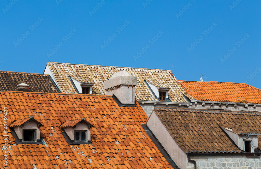 Terracotta rooftops of Dubrovnik
