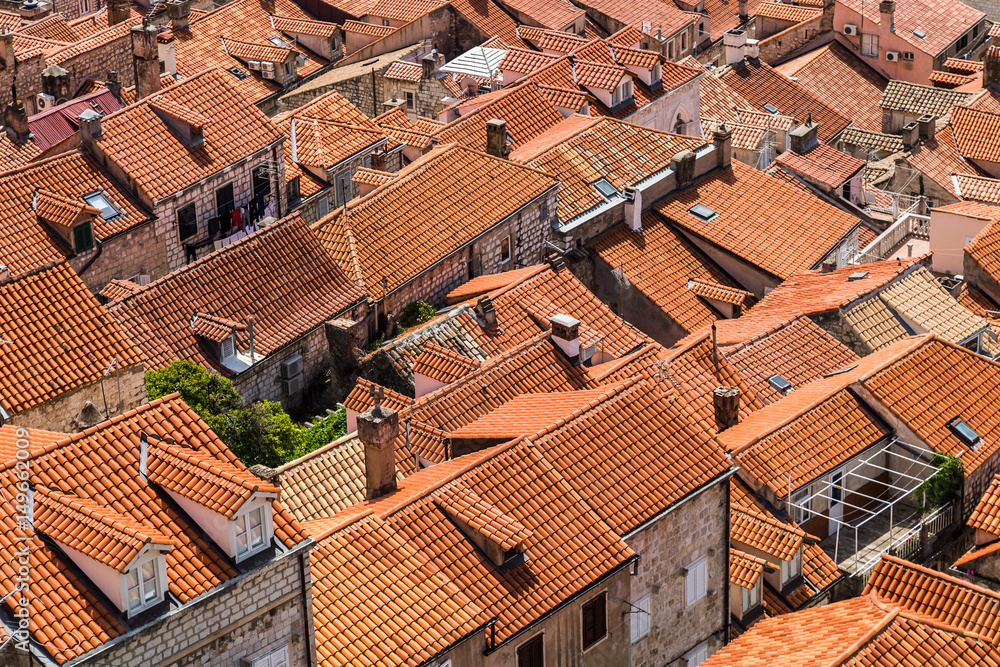 Colourful Dubrovnik cityscape